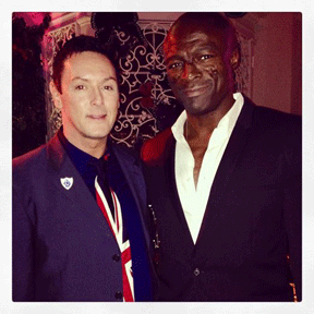 BW Columnist Sean Borg with singer Seal