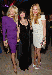 Star Power: TV hosts Dani Behr (left) and Cat Deeley flank BritWeek co-founder Sharon Haroun Peirce