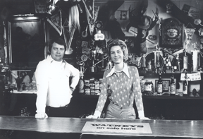 The Way They Were: Phil and Ruth Elwell shortly after opening the Kings Head in 1974