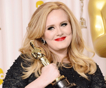 TOPS UNDER 30: Adele has already earned a cheeky £45m