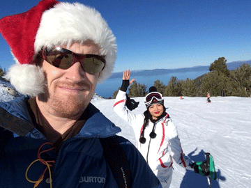 Ringing in the New: Darren and Mary at Lake Tahoe
