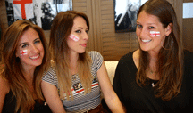 BEFORE THE FALL: Our World Cup viewing party drew a hopeful crowd...