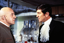 Under-rated? Telly Savalas as Blofeld and George Lazenby as James Bond