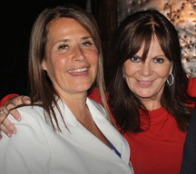 Fighting the good fight: Valerie King (right) with Lorraine Bracco
