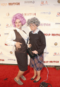 Mrs Slocombe and Barbara Woodhouse at our last Dead British party (photo: Walter Tab).