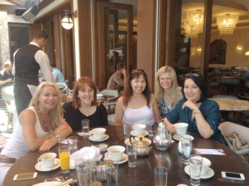 The Ladies of Breakfast: Sharon, Kathryn, Lane, Denise and Fiona