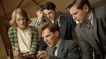 working well with others (finally). Keira Knightley and Matthew Goode  are among the support team for Alan Turing (Benedict Cumberbath) 
