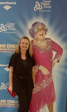 ONE OF A KIND: Eileen catches Dame Edna at the Ahmanson...