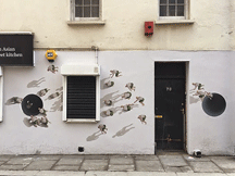 Clever graffiti art