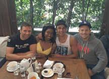 JC Mac, Kara Miller, Chico (of X Factor Fame) and Craig Young at this week's British Breakfast