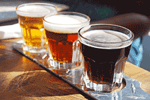 She's a fan: a beer flight at the Newhall Refinery
