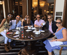 Goodie yum yum: lots of smiles at this week's  British Breakfast