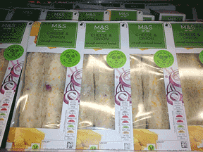 THE GOLD STANDARD: M&S Cheese & Onion (photo: Claudia Tarry)