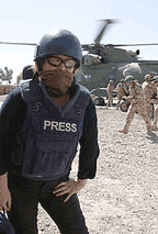 In a hot zone: Sally on location