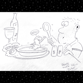 PUB GRUB? Craig got more than he bargained for....