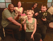 IN THE MONEY: this week's pub quiz winners at The Pikey