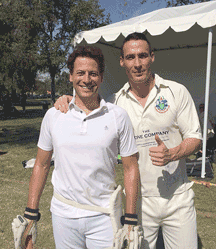 Look You: Ioan Gruffud and Simon Jones at Woodley Field in Van Nuys