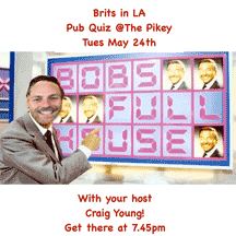 Craig does Bob: pub quiz is set for Tuesday